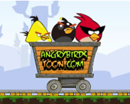 Angry Birds Dangerous Railroad vonatos játékok ingyen