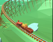 Off the rails 3D vonatos HTML5 játék