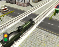 Railway train passing 3d vonatos ingyen játék